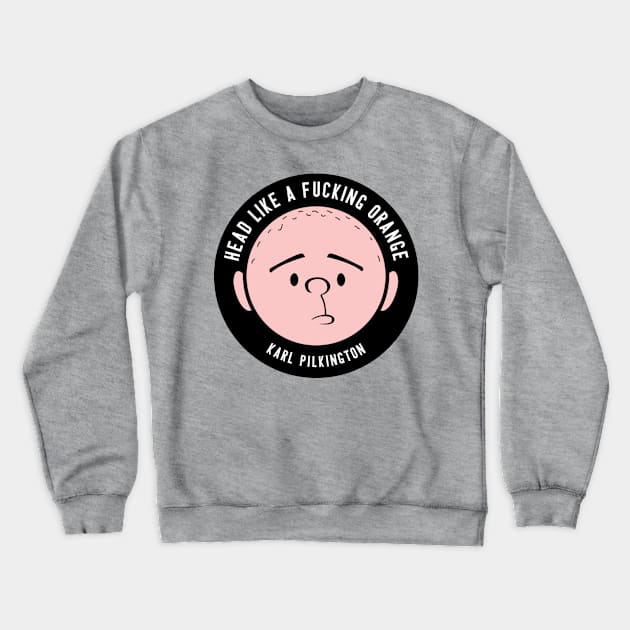 Karl Pilkington Crewneck Sweatshirt by blackboxclothes